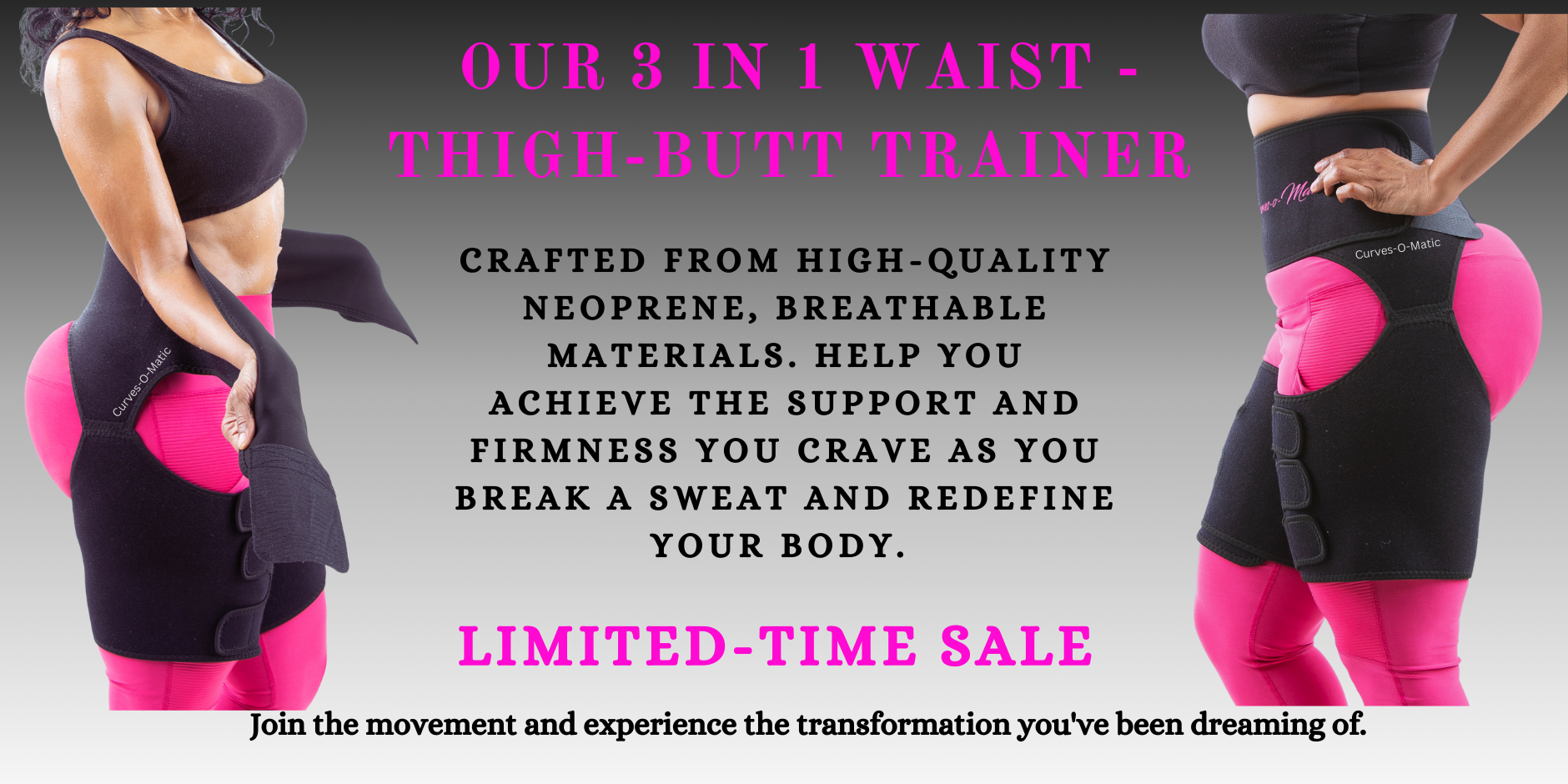 3 in 1 Waist Thigh-Butt Trainer - Banner