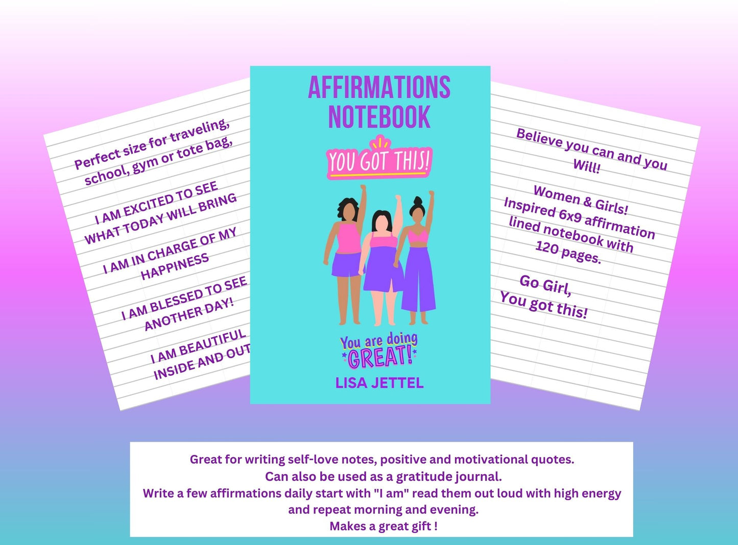 Believe you can and you will!" The Path to Empowerment: A Women & Girls Affirmations Notebook