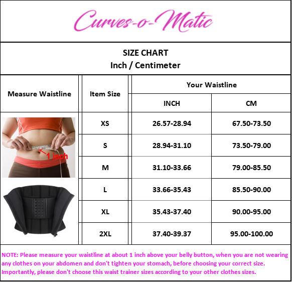 Belt Size Chart