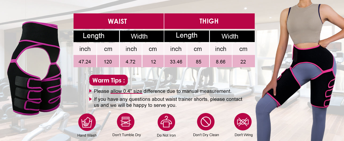 Waist Trainer Size Chart